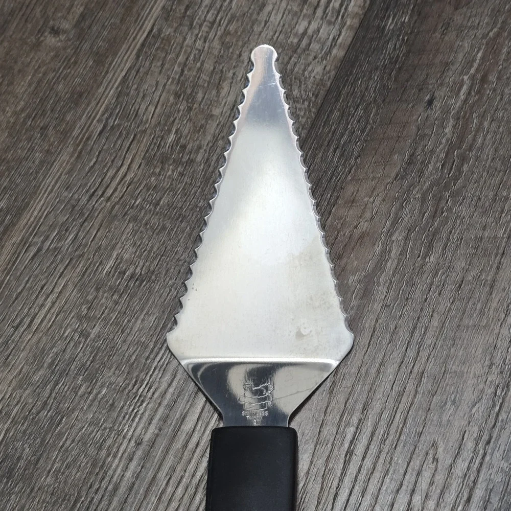Pampered Chef Slice & Serve Pie Spatula Stainless Black Utensil Serving